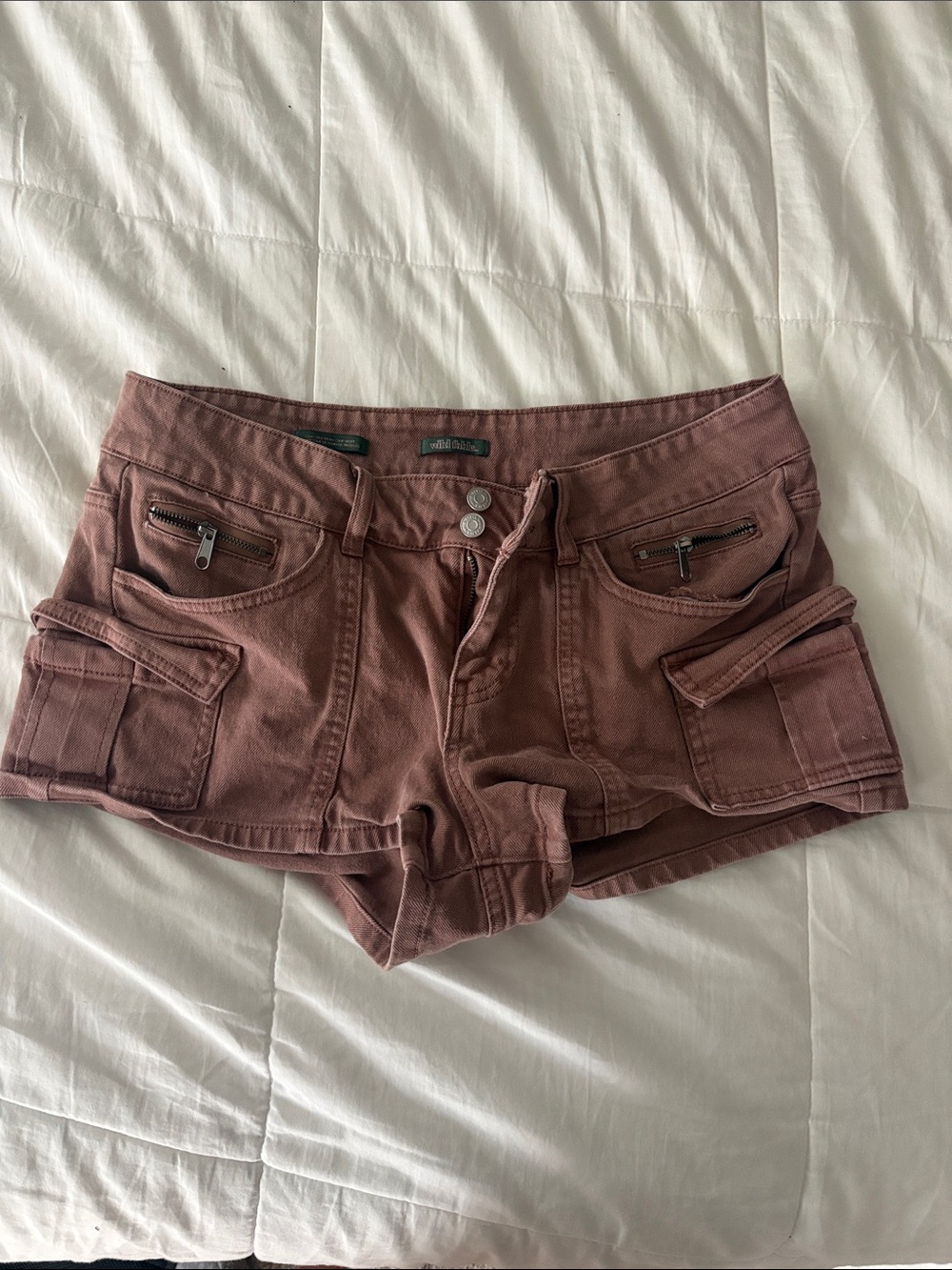 Women’s Cargo Pocket Shorts in Dusty Rose